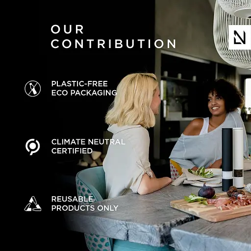 Набір для подрібнювачів для солі та перцю LARS NYSØM 2 шт. I Млин для солі та перцю з регульованим керамічним м'ясорубкою I Набір - фото 2