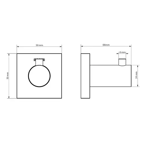 Крючок одинарный Sonia LINE 179671 (000026857) - фото 4