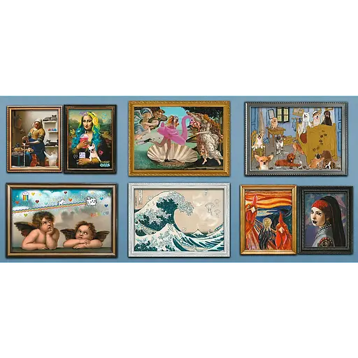 Гігантський пазл із гумористичними версіями шедеврів - 9000 шт. TREFL 81021 - фото 2