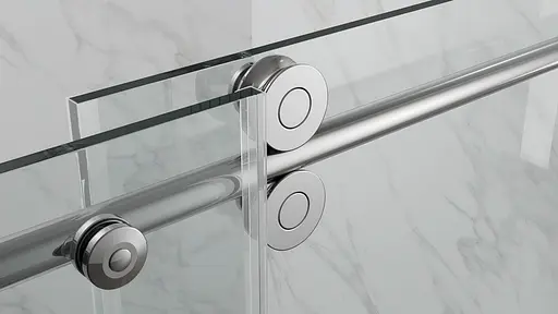 Двері в нішу Koer SR SD06-120x220-TR-01 прозоре скло Easy Clean 8 мм, хром KR5367, універсальні, прозорий, хром - фото 4