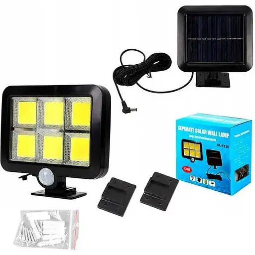 Потужний світлодіодний акумуляторний ліхтар світильник SL- F120 переносний ліхтар з датчиком руху - фото 1