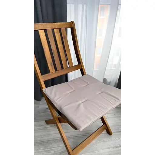 Водоотталкивающая подушка на стул Капучино однотон (2 шт.) - фото 3