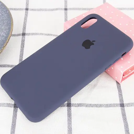 Чехол Epik Silicone Case Full Protective AA для Apple iPhone X/XS 5.8 Темно-синий/Midnight blue - фото 2