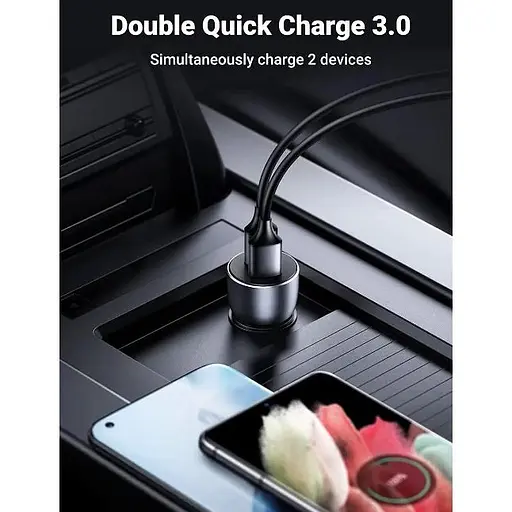 Зарядное устройство для Ugreen CD213 USB Type-C PD 3.0 + USB QC 3.0 52.5W (30+22.5) серый - фото 7