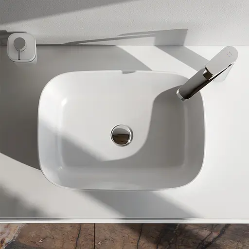 Умивальник Am.Pm Func 45 см білий MFAWCC10450WG, Білий - фото 4