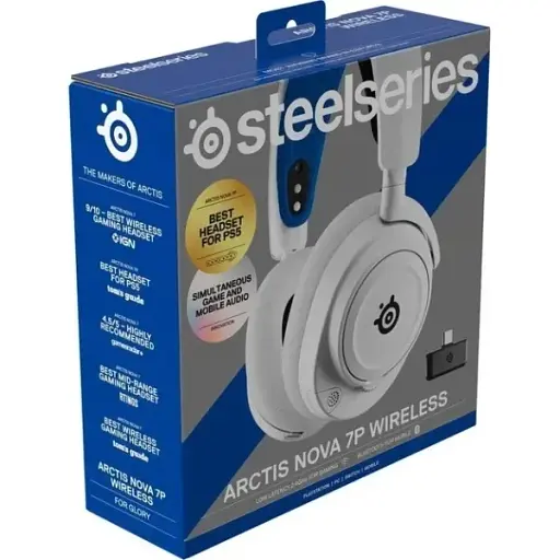 Игровая гарнитура SteelSeries Arctis Nova 7P Wireless White PC/PS/SW/MAC/MOB - фото 6