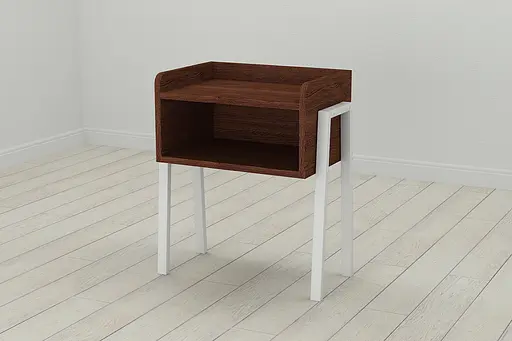 Тумба модульна Ferrum-decor Джузі 540x450x320 метал Білий ДСП Венге 16 мм (FRD-105504)