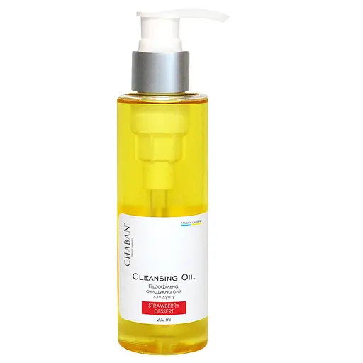 Гидрофильное масло для душа Клубничный десерт Chaban 200 мл - фото 1