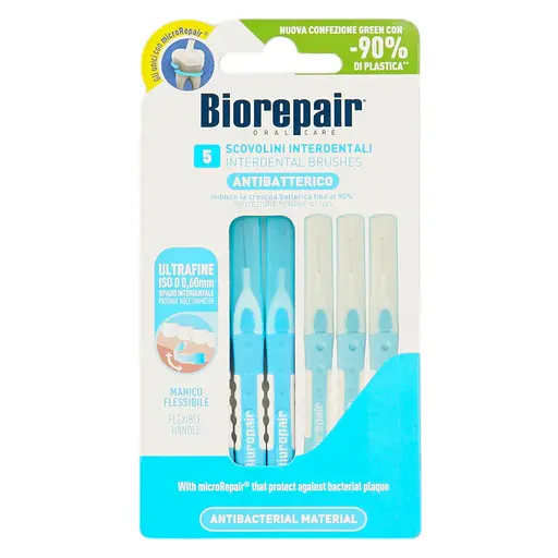 Інтердентальна щітка Biorepair з гідроксиапатитом ультратонка діаметр 0.6 мм 5 шт. - фото 1
