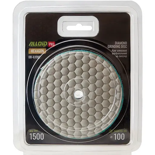 Круг алмазний Alloid Building Tools Hexagon шліфувальний на липучці 100 мм зерно 1500 (DD-63392) - фото 5