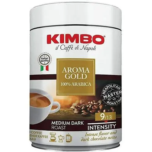Кофе молотый Kimbo Aroma Gold 100% Arabica ж/б 250 г - фото 1