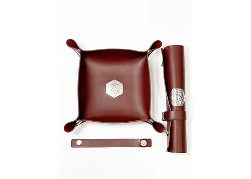 Настільна гра Планета Ігор Лоток для кубиків D20 (бургунді) (Dice tray D20 burgundy) (pi-dt009) - фото 4