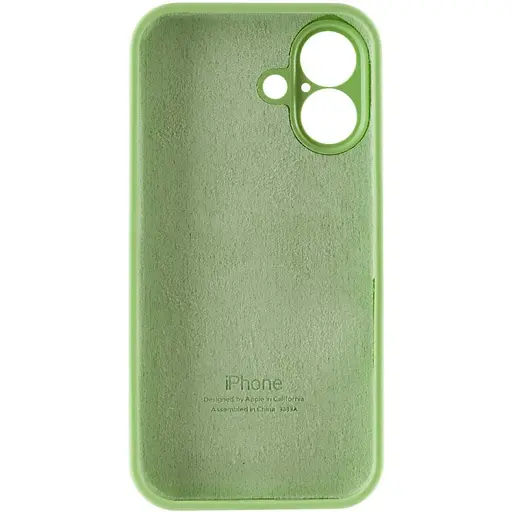 Чохол Silicone Case Full Camera Protective (AA) для Apple iPhone 16 Plus (6.7) М'ятний / Mint - фото 7