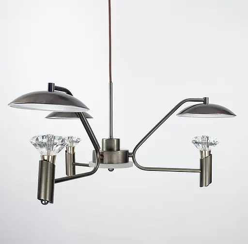 Люстра в бронзовому корпусі на 3 лампи Line.F 5005/3 GR - фото 1