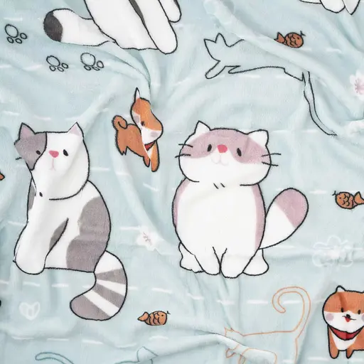 Плед Ardesto Flannel 160 х 200 см 100% полиэстер милые котики (ART0130PB) - фото 3