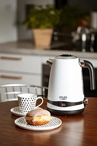 Электрочайник Adler AD 1295w стальной 1,7 л с ЖК-дисплеем и контролем температуры - фото 5