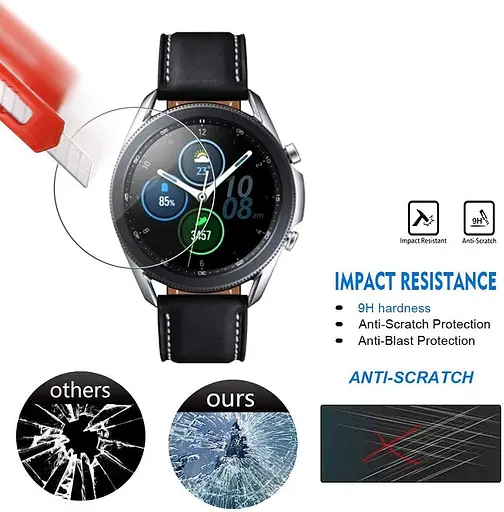 Загартоване скло для годинника VSKEY для Samsung Galaxy Watch 3 41 мм, діаметр 30,5 мм - фото 3