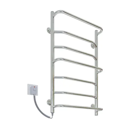 Электрический полотенцесушитель Kosser Микс 800x500/7 ЕL рег. ДМ07EL, Хром, Левое - фото 1