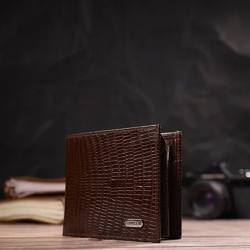 Мужской кожаный кошелек Canpellini 11х9.5х2 см acs0025671 - фото 6