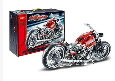 Дитячий конструктор JiSi bricks Мотобайк 3354 (374 деталей)