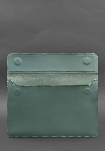 Шкіряний чохол-конверт BlankNote на магнітах для MacBook 14 Бірюзовий - фото 3