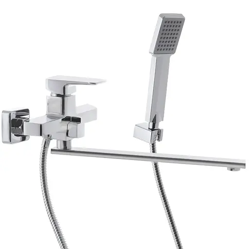 Смеситель для ванны Mixxus Premium Kvadro 006 Euro MI5807 Хром - фото 1