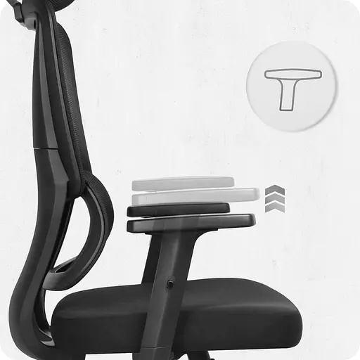 Крісло офісне Cabro C506 Black тканина - фото 6