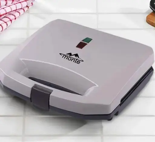 Бутербродница Monte MT-3512, 800 Вт Серый - фото 2
