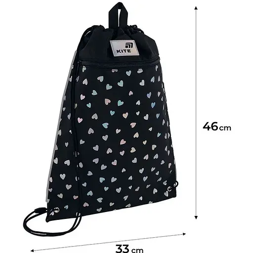 Сумка для взуття Kite Black&Silver (K26-601M-14) - фото 4