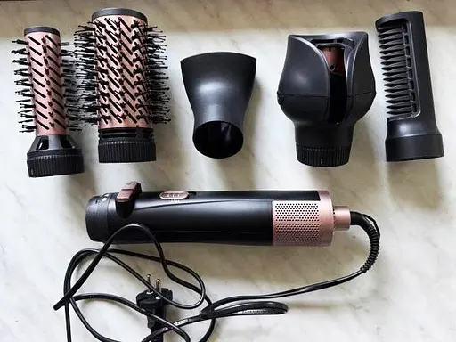 Фен-щетка-браш 5 в 1 Rotex RHC495 -T стайлер с турмалиновым покрытием, вращающаяся расческа AirBrush Plus 1100 Вт - фото 3