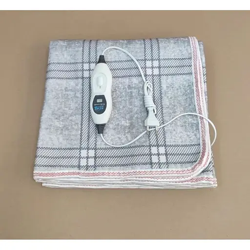 Електропростирадло байкове 70×150 см з регулятором нагріву Сірий 120 Вт - фото 3