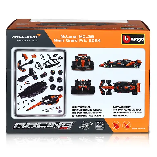 Авто-конструктор Bburago McLaren MCL38, 1:24 #81 (18-28512) - фото 6