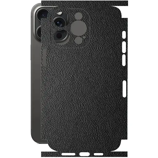 Захисна плівка StatusSKIN для Apple iPhone 15 Pro Max Корпус Вініл Шкіра чорна - фото 1