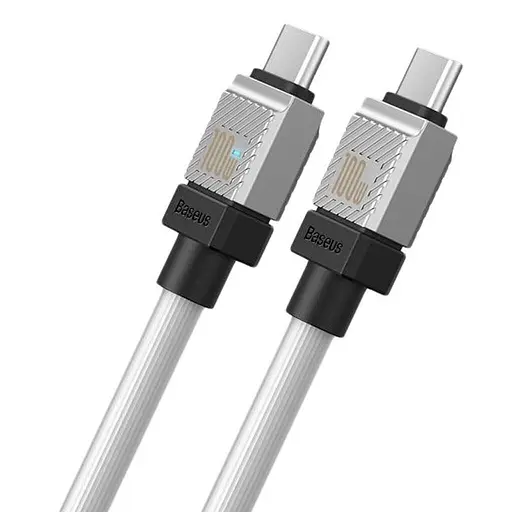 Кабель Baseus CoolPlay Series USB-C - USB-C 100 W 1 метр белый CAKW000202 - фото 1