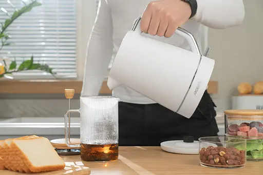 Ardesto Электрочайник 1.7л, Otter, пластик, белый матовый - фото 4