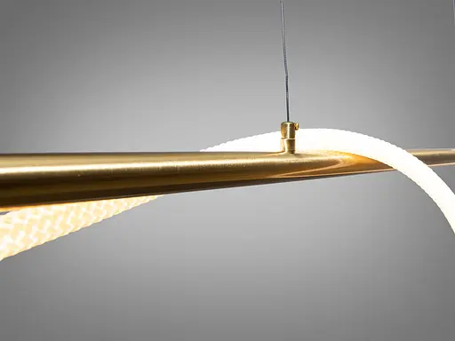 Современная светодиодная люстра шланг, 15W, бронзовая люстра на тросах - фото 3