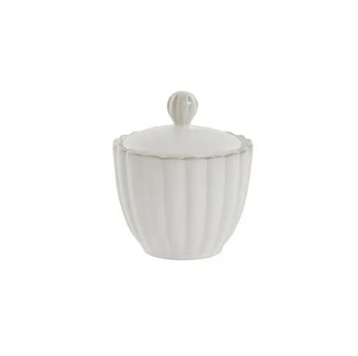Керамическая сахарница Lene Bjerre серии Camille 250 мл Белая - фото 1