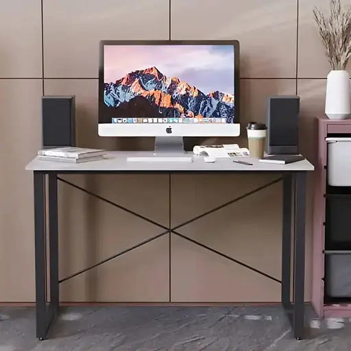 Стіл письмовий Дейв Ferrum-decor 750x1200x600 Чорний метал ДСП Бетон 16 мм (FRD-106440)