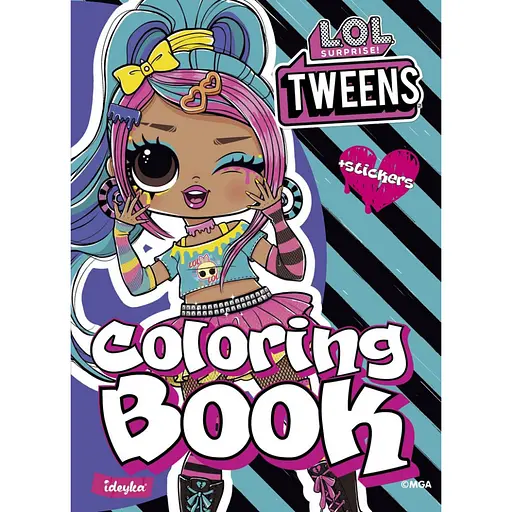 Детская книга-раскраска Tweens Emma Emo LCB8 со стикерами