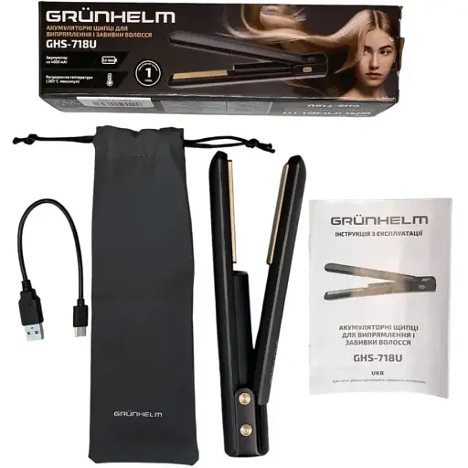 Щипцы для волос Grunhelm GHS-718U (142658) - фото 5