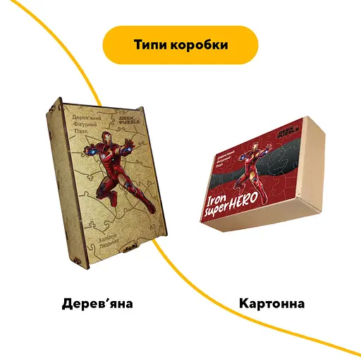 Пазл деревяний Залізна Людина, А3, Картонна коробка 200 елементів - фото 4