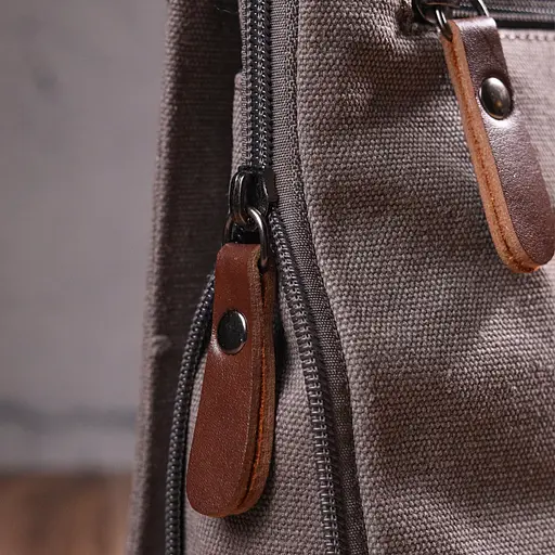 Практична вертикальна чоловіча сумка з текстилю 19х14х2 см Vintage 19х24х2 см sum0021453 - фото 16