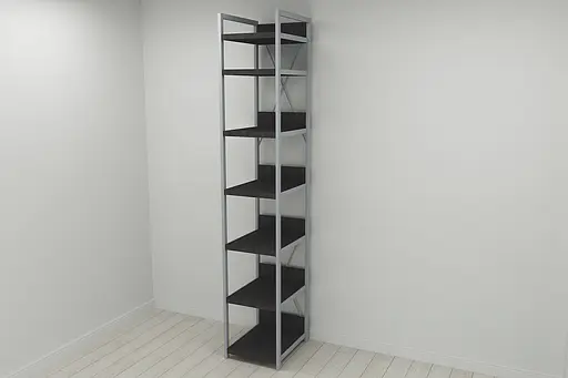 Шкаф Гардероб Уни секция 4 серии Коннект Ferrum-decor 220x40x50см Серый металл ДСП Венге Магия 32 мм (FRD-104552) - фото 7