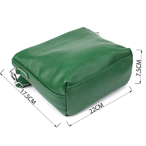 Женская кожаная сумка Vintage на каждый день 22х17.5х7.5 см sum0027581 - фото 3