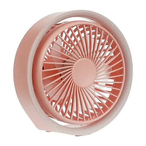 Вентилятор настольный беспроводной GXQC N601 розовый - фото 4