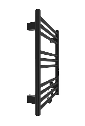 Электрический полотенцесушитель HF Greenwich 570x430 black matte 6.1.0300.06.BM, Черный матовый, универсальное (коннектор), Электронный - фото 3