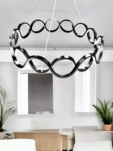 Світлодіодна люстра Скандинавія PJ806 Golden 50см - фото 2