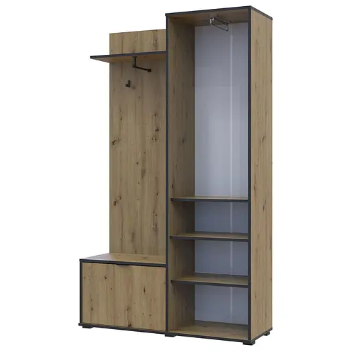 Прихожая Doros Дора Дуб Артизан 113,5х40х192 (44900218) - фото 3