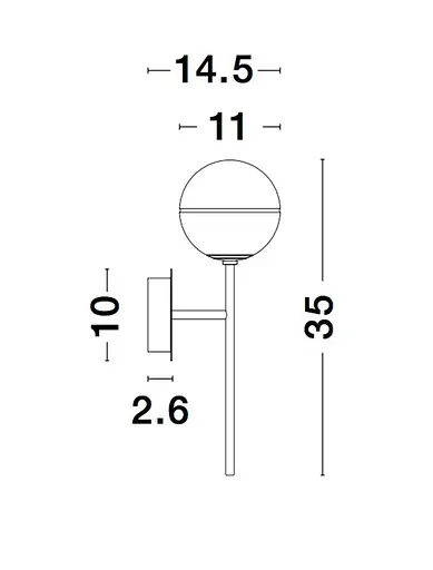 Бра Nova Luce CANTONA 9960617 - фото 4