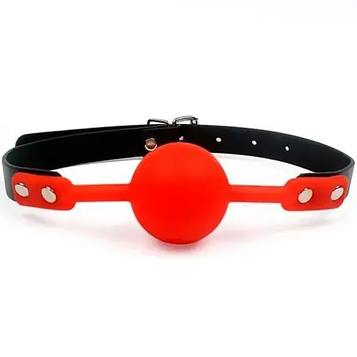 Кляп для рота силіконовий Червоний K0850-2 - фото 1